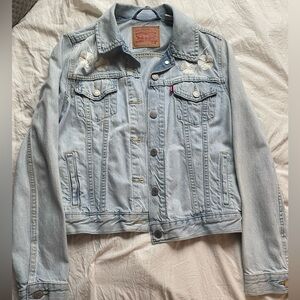 Levis embroidered Jean jacket